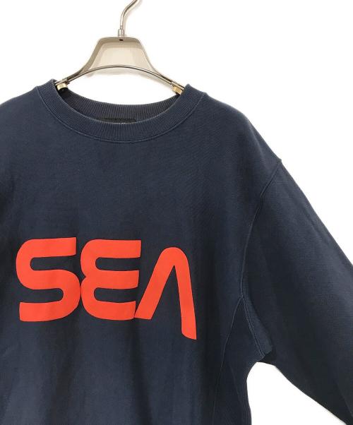 WIND AND SEA（ウィンダンシー）WIND AND SEA (ウィンダンシー) プリントスウェット ネイビー サイズ:SIZE XLの古着・服飾アイテム
