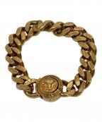 VERSACEヴェルサーチェ）の古着「メドゥーサ チェーンブレスレット」｜ゴールド