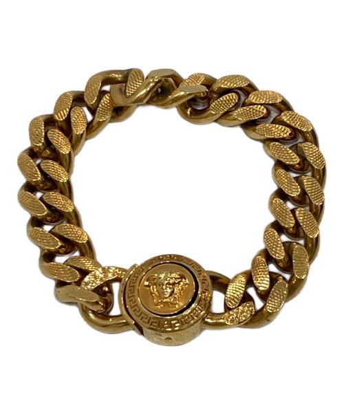 VERSACE（ヴェルサーチェ）VERSACE (ヴェルサーチェ) メドゥーサ チェーンブレスレット ゴールドの古着・服飾アイテム
