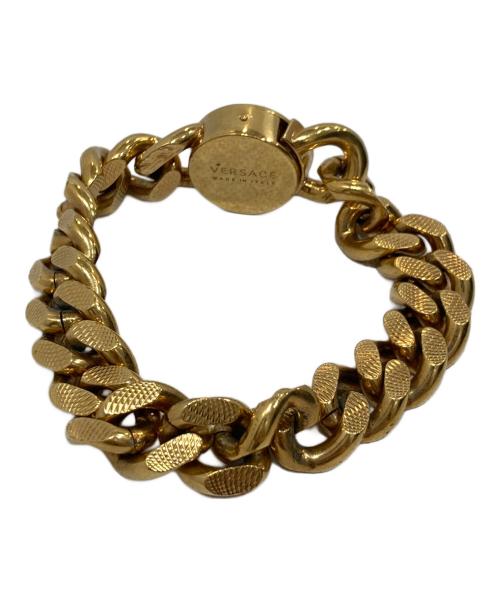 VERSACE（ヴェルサーチェ）VERSACE (ヴェルサーチェ) メドゥーサ チェーンブレスレット ゴールドの古着・服飾アイテム