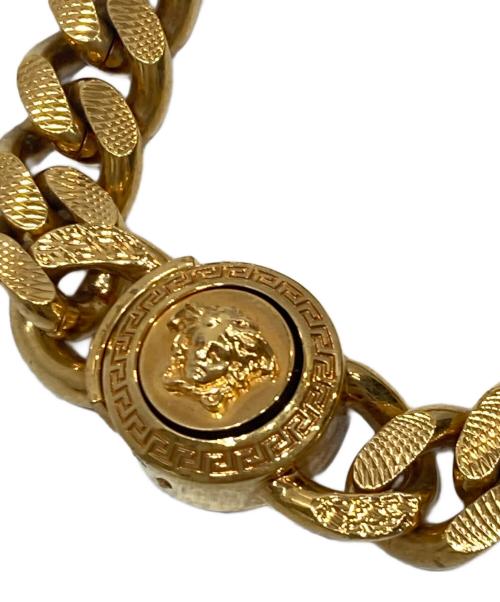 VERSACE（ヴェルサーチェ）VERSACE (ヴェルサーチェ) メドゥーサ チェーンブレスレット ゴールドの古着・服飾アイテム