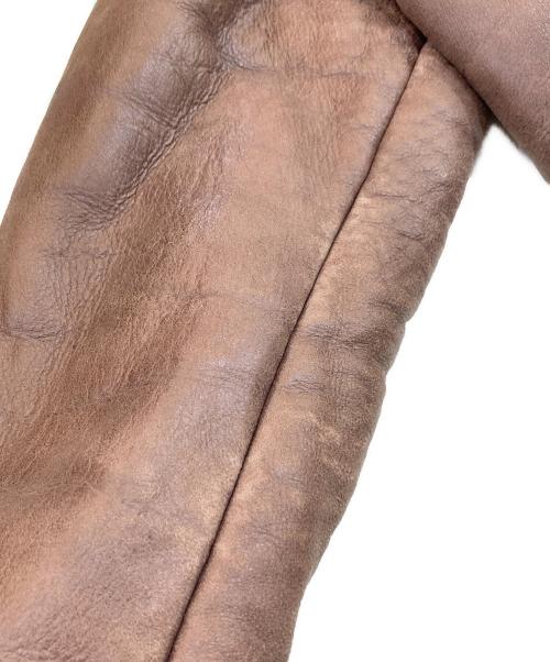 EMPORIO ARMANI（エンポリオアルマーニ）EMPORIO ARMANI (エンポリオアルマーニ) ムートンジャケット ブラウン サイズ:不明の古着・服飾アイテム