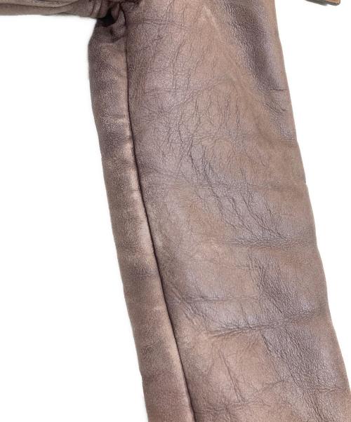 EMPORIO ARMANI（エンポリオアルマーニ）EMPORIO ARMANI (エンポリオアルマーニ) ムートンジャケット ブラウン サイズ:不明の古着・服飾アイテム