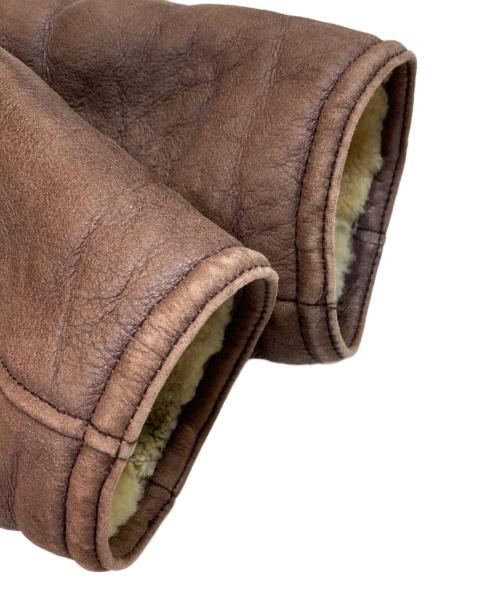 EMPORIO ARMANI（エンポリオアルマーニ）EMPORIO ARMANI (エンポリオアルマーニ) ムートンジャケット ブラウン サイズ:不明の古着・服飾アイテム