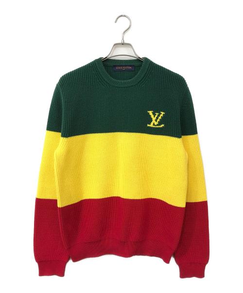 LOUIS VUITTON（ルイ ヴィトン）LOUIS VUITTON (ルイ ヴィトン) ラスターカラーブロックニット マルチカラー サイズ:Mの古着・服飾アイテム