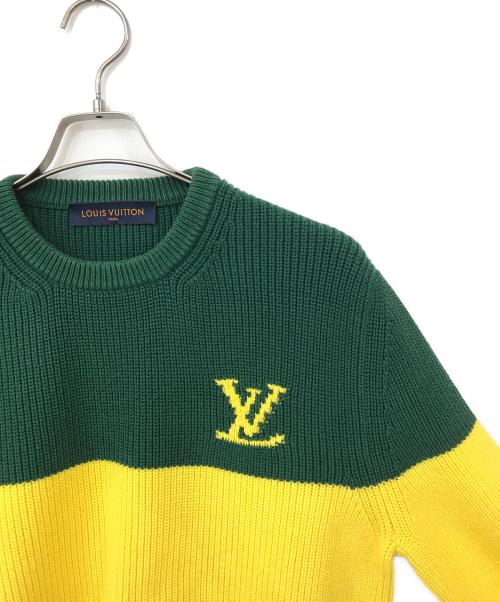 LOUIS VUITTON（ルイ ヴィトン）LOUIS VUITTON (ルイ ヴィトン) ラスターカラーブロックニット マルチカラー サイズ:Mの古着・服飾アイテム