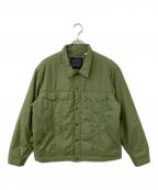 LEVI'Sリーバイス）の古着「RELAXED FIT PADDED TRUCKER JACKET」｜オリーブ