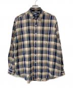 POLO RALPH LAURENポロ・ラルフローレン）の古着「90s LOWELL SPORTS LINEN・RAMIE BLEND SHIRTS」｜ベージュ