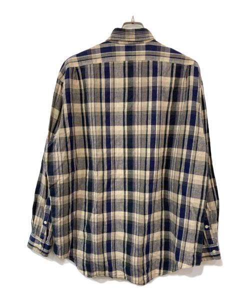 POLO RALPH LAUREN（ポロ・ラルフローレン）POLO RALPH LAUREN (ポロ・ラルフローレン) 90s LOWELL SPORTS LINEN・RAMIE BLEND SHIRTS ベージュ サイズ:SIZE Lの古着・服飾アイテム