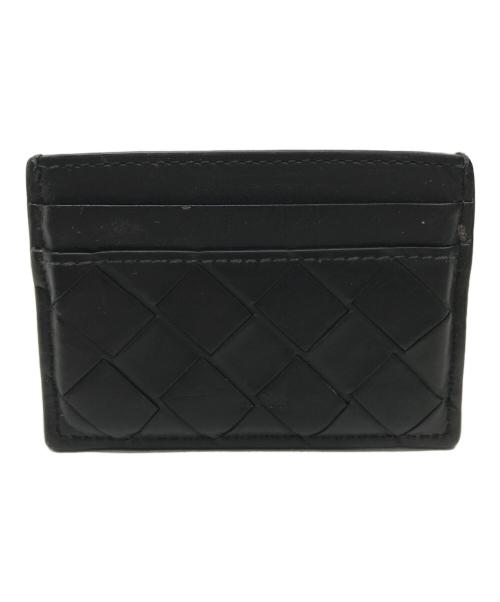 BOTTEGA VENETA（ボッテガベネタ）BOTTEGA VENETA (ボッテガベネタ) イントレチャートミニウォレット ブラックの古着・服飾アイテム