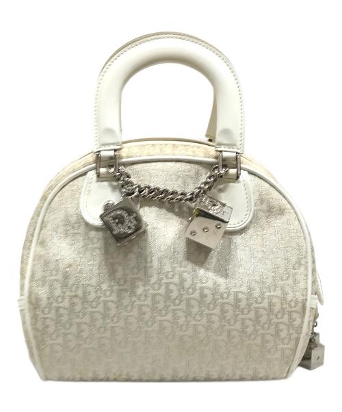 Christian Dior（クリスチャン ディオール）Christian Dior (クリスチャン ディオール) Trotter charm tote ホワイトの古着・服飾アイテム