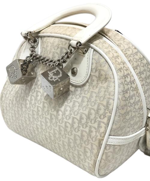 Christian Dior（クリスチャン ディオール）Christian Dior (クリスチャン ディオール) Trotter charm tote ホワイトの古着・服飾アイテム