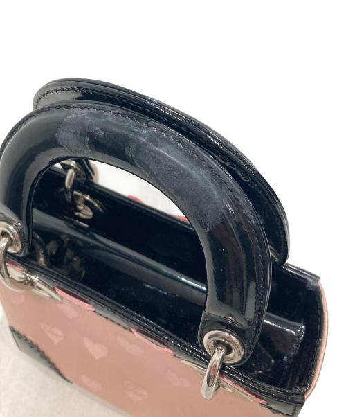 Christian Dior（クリスチャン ディオール）Christian Dior (クリスチャン ディオール) ハート柄2WAYバッグ ピンクの古着・服飾アイテム