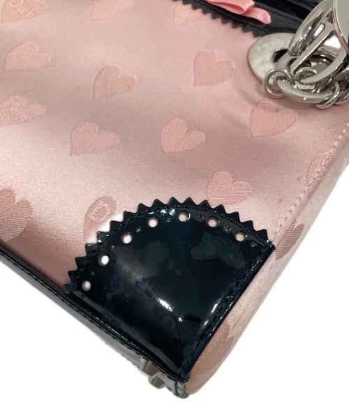 Christian Dior（クリスチャン ディオール）Christian Dior (クリスチャン ディオール) ハート柄2WAYバッグ ピンクの古着・服飾アイテム