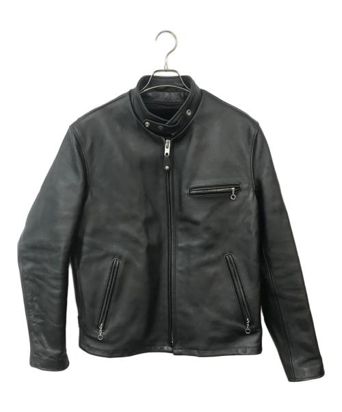 Schott（ショット）Schott (ショット) ライナー付きレザージャケット ブラック サイズ:42の古着・服飾アイテム
