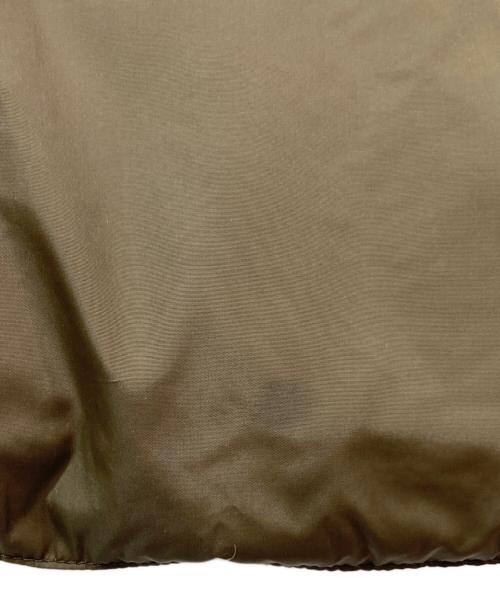 Rocky Mountain FeatherBed（ロッキーマウンテンフェザーベッド）Rocky Mountain FeatherBed (ロッキーマウンテンフェザーベッド) レザー切替ダウンベスト ブラウン×スカイブルー サイズ:不明の古着・服飾アイテム