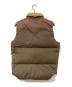 Rocky Mountain FeatherBed (ロッキーマウンテンフェザーベッド) レザー切替ダウンベスト ブラウン×スカイブルー サイズ:不明：13000円