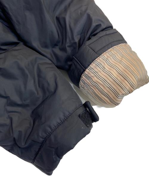 BURBERRY BLACK LABEL（バーバリーブラックレーベル）BURBERRY BLACK LABEL (バーバリーブラックレーベル) フォックスファーフーデッドダウンジャケット ブラック サイズ:SIZE Mの古着・服飾アイテム