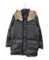 BURBERRY BLACK LABEL（バーバリーブラックレーベル）の古着「フォックスファーフーデッドダウンジャケット」｜ブラック