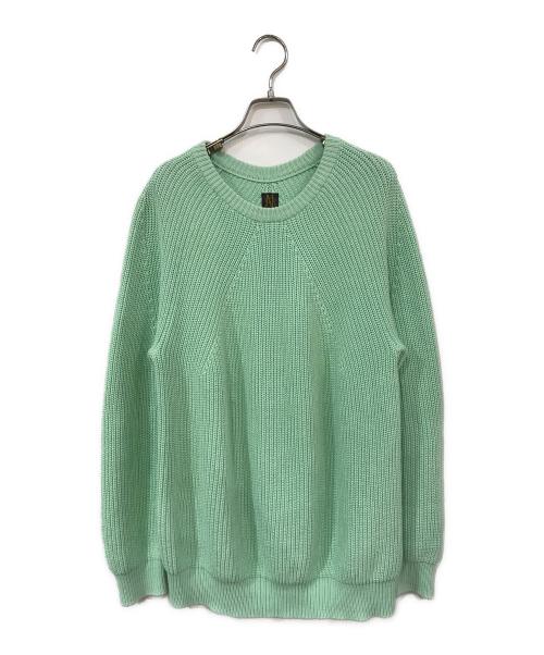 BATONER（バトナ―）BATONER (バトナ―) COTTON SIGNATURE CREW NECK グリーン サイズ:3の古着・服飾アイテム