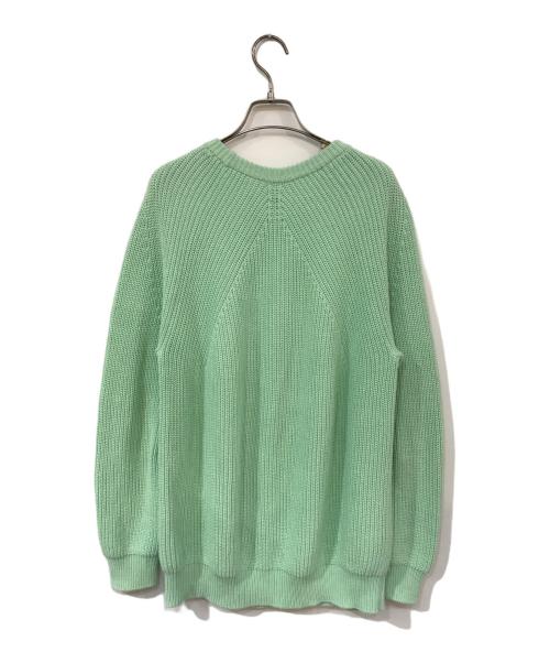 BATONER（バトナ―）BATONER (バトナ―) COTTON SIGNATURE CREW NECK グリーン サイズ:3の古着・服飾アイテム