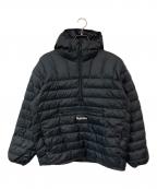 SUPREMEシュプリーム）の古着「Micro Down Half Zip Hooded Pullover/マイクロダウンハーフジップフーデッドプルオーバー」｜ブラック