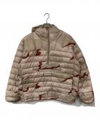 SUPREMEシュプリーム）の古着「Micro Down Half Zip Hooded Pullover/マイクロダウンハーフジップフーデッドプルオーバー」｜ベージュ