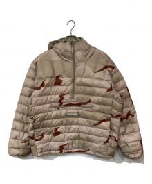 SUPREME（シュプリーム）の古着「Micro Down Half Zip Hooded Pullover/マイクロダウンハーフジップフーデッドプルオーバー」｜ベージュ