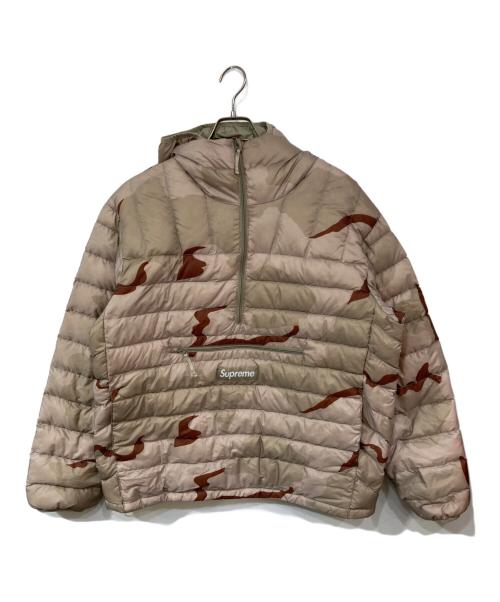 SUPREME（シュプリーム）SUPREME (シュプリーム) Micro Down Half Zip Hooded Pullover/マイクロダウンハーフジップフーデッドプルオーバー ベージュ サイズ:SIZE Mの古着・服飾アイテム