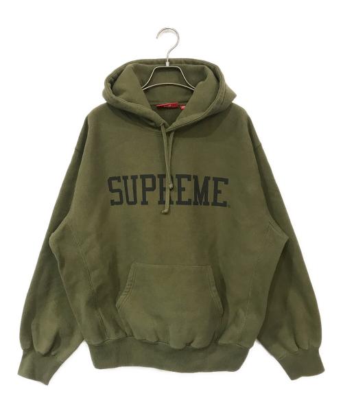 SUPREME（シュプリーム）Supreme (シュプリーム) Varsity hooded Sweatshirt オリーブ サイズ:Sの古着・服飾アイテム