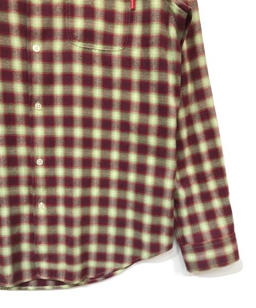 SUPREME（シュプリーム）Supreme (シュプリーム) Mini Shadow Plaid Shirt ボルドー サイズ:Mの古着・服飾アイテム