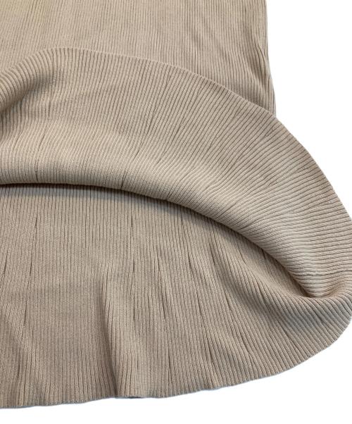 HER LIP TO（ハーリップトゥ）Her lip to (ハーリップトゥ) ニットワンピース ベージュ サイズ:Mの古着・服飾アイテム