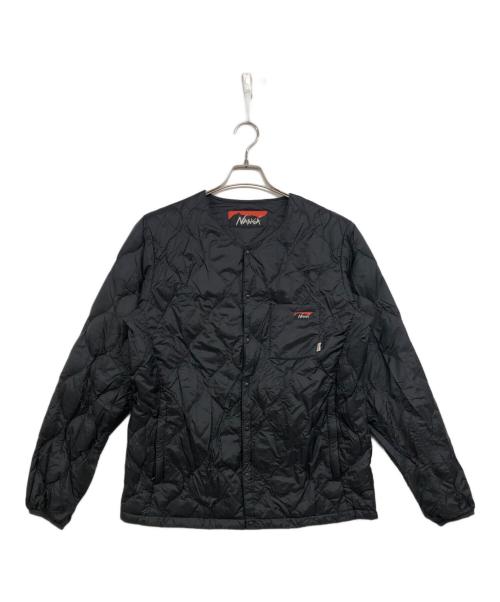 NANGA（ナンガ）NANGA (ナンガ) 焚火キルトダウンカーディガン ブラック サイズ:Lの古着・服飾アイテム