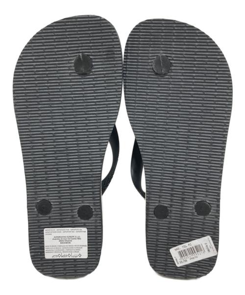 Saint Laurent Paris（サンローランパリ）Saint Laurent Paris (サンローランパリ) HAVAIANAS (ハワイアナス) ゼブラ柄サンダル ブラック サイズ:37/38の古着・服飾アイテム