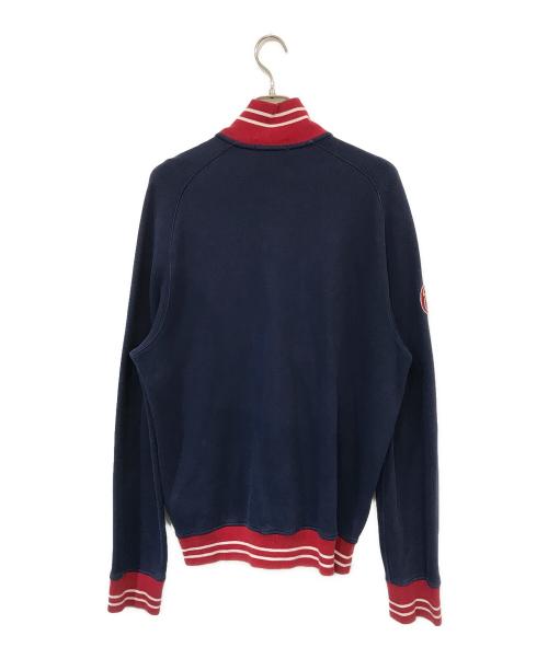 POLO RALPH LAUREN（ポロ・ラルフローレン）POLO RALPH LAUREN (ポロ・ラルフローレン) スウェット地ジャケット ネイビー サイズ:Lの古着・服飾アイテム