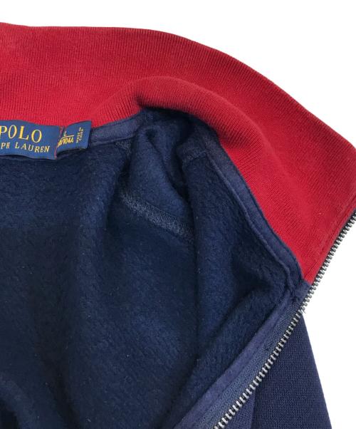 POLO RALPH LAUREN（ポロ・ラルフローレン）POLO RALPH LAUREN (ポロ・ラルフローレン) スウェット地ジャケット ネイビー サイズ:Lの古着・服飾アイテム