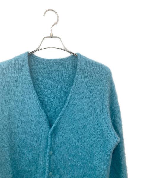uniform experiment（ユニフォームエクスペリメント）uniform experiment (ユニフォームエクスペリメント) シャギーカーディガン スカイブルー サイズ:不明の古着・服飾アイテム