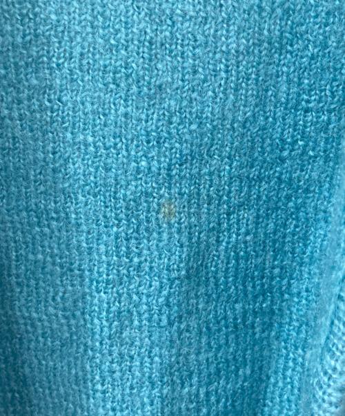 uniform experiment（ユニフォームエクスペリメント）uniform experiment (ユニフォームエクスペリメント) シャギーカーディガン スカイブルー サイズ:不明の古着・服飾アイテム