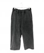 BEAMS FUTURE ARCHIVEビームスフューチャーアーカイブ）の古着「FADE STUDS PANTS」｜ブラック