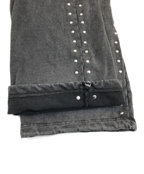 BEAMS FUTURE ARCHIVE（ビームスフューチャーアーカイブ）BEAMS FUTURE ARCHIVE (ビームスフューチャーアーカイブ) FADE STUDS PANTS ブラック サイズ:Mの古着・服飾アイテム