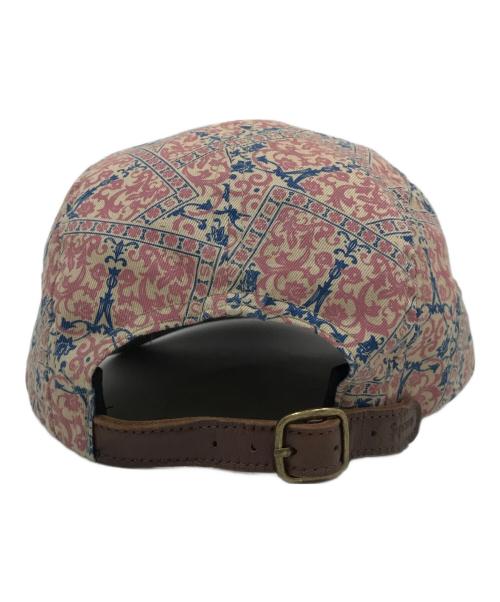 SUPREME（シュプリーム）Supreme (シュプリーム) washed chino twill camp cap floral cards ピンクの古着・服飾アイテム