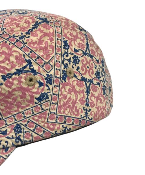 SUPREME（シュプリーム）Supreme (シュプリーム) washed chino twill camp cap floral cards ピンクの古着・服飾アイテム