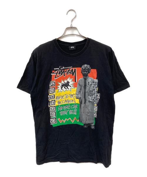 stussy（ステューシー）stussy (ステューシー) ラスタTee ブラック サイズ:Lの古着・服飾アイテム