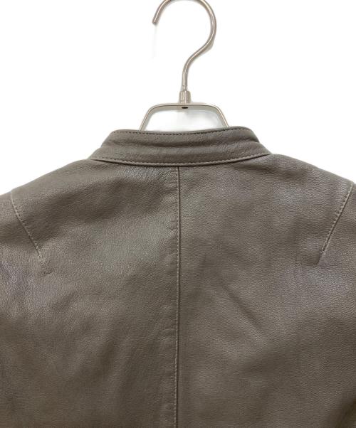 JOURNAL STANDARD relume（ジャーナルスタンダード レリューム）JOURNAL STANDARD relume (ジャーナルスタンダード レリューム) ゴートレザーシングルライダースジャケット ブラウン サイズ:Sの古着・服飾アイテム