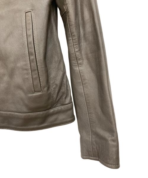 JOURNAL STANDARD relume（ジャーナルスタンダード レリューム）JOURNAL STANDARD relume (ジャーナルスタンダード レリューム) ゴートレザーシングルライダースジャケット ブラウン サイズ:Sの古着・服飾アイテム