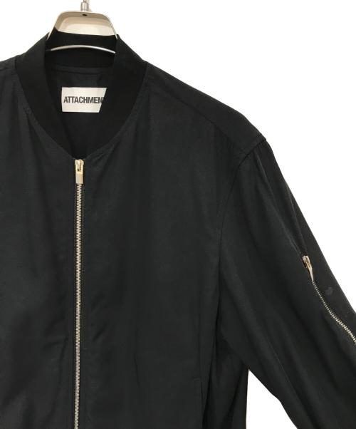 ATTACHMENT（アタッチメント）ATTACHMENT (アタッチメント) HIGH TWIST NY TWILL MA-1/ハイツウィストエヌワイツイルMA-1 ブラック サイズ:SIZE 1の古着・服飾アイテム