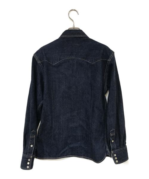 THE FLAT HEAD（ザ・フラットヘッド）THE FLAT HEAD (ザ・フラットヘッド) デニムウエスタンシャツ インディゴ サイズ:38の古着・服飾アイテム