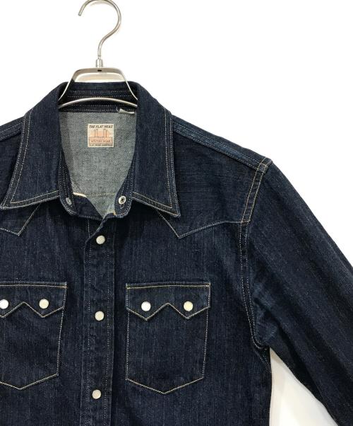 THE FLAT HEAD（ザ・フラットヘッド）THE FLAT HEAD (ザ・フラットヘッド) デニムウエスタンシャツ インディゴ サイズ:38の古着・服飾アイテム
