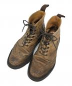 Tricker'sトリッカーズ）の古着「ウィングチップカントリーブーツ」｜キャメル