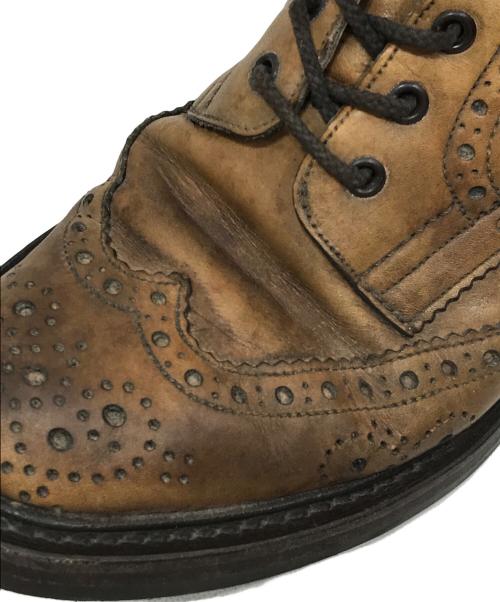 Tricker's（トリッカーズ）Tricker's (トリッカーズ) ウィングチップカントリーブーツ キャメル サイズ:5の古着・服飾アイテム